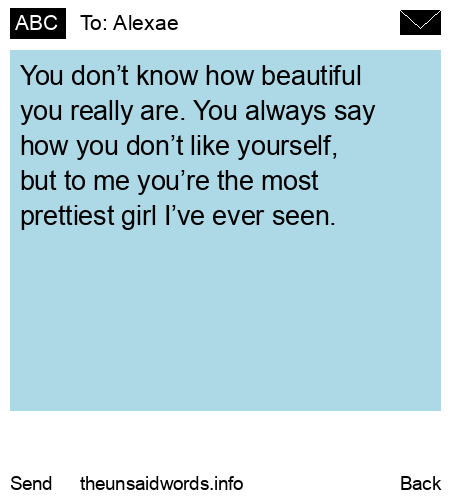 unsent message to Alexae