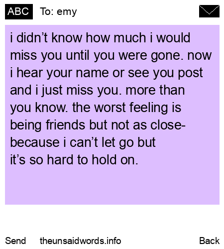 unsent message to emy