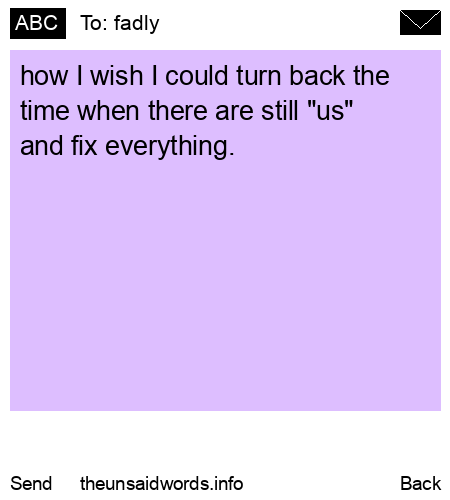 unsent message to fadly