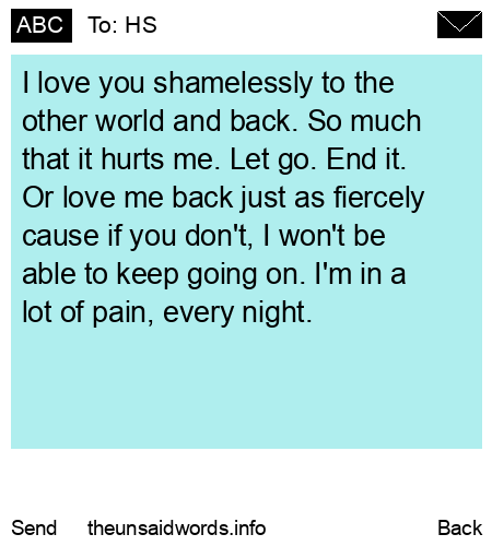 unsent message to HS