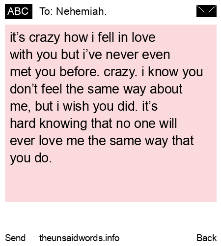 unsent message to Nehemiah.
