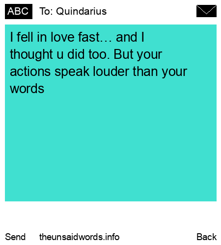 unsent message to Quindarius