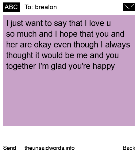 unsent message to brealon