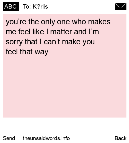 unsent message to K?rlis