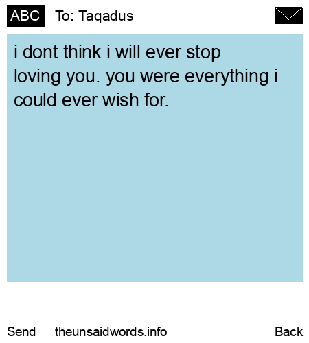 unsent message to Taqadus