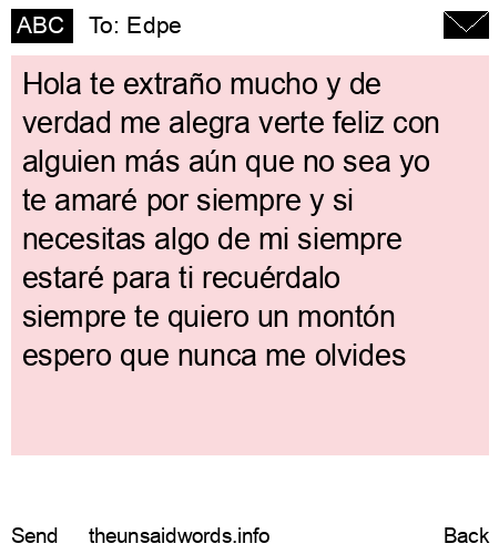 unsent message to Edpe