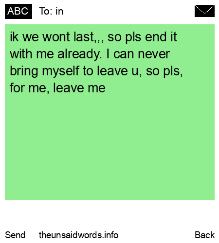 unsent message to in