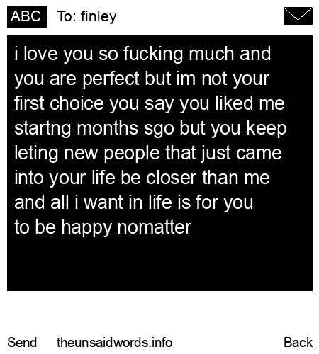 unsent message to finley