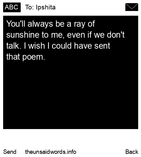 unsent message to Ipshita