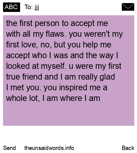 unsent message to jjj