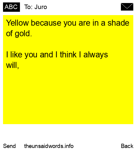 unsent message to Juro