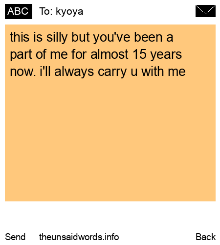 unsent message to kyoya