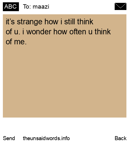 unsent message to maazi
