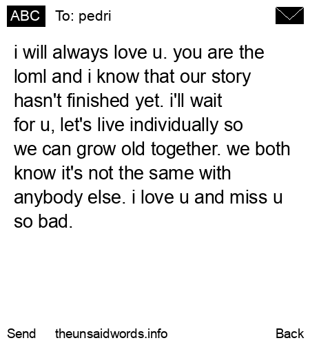 unsent message to pedri