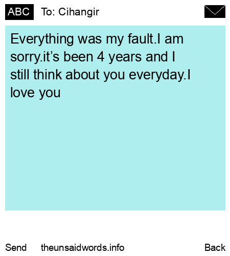 unsent message to Cihangir