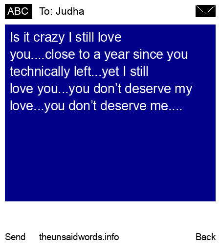 unsent message to Judha