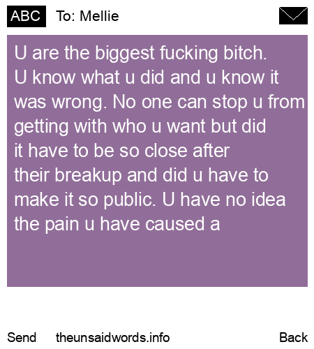 unsent message to Mellie