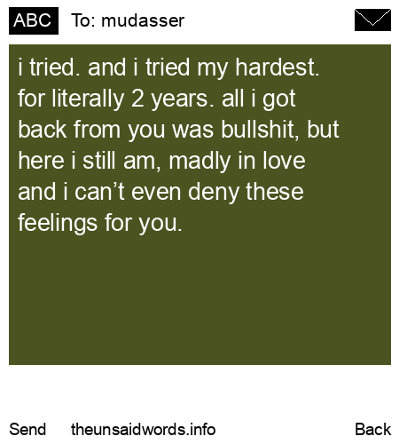 unsent message to mudasser
