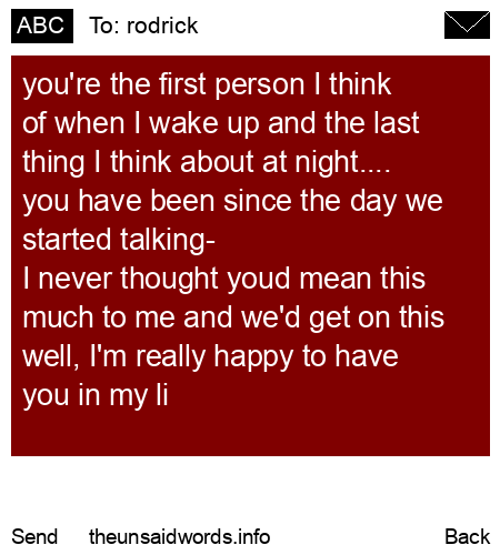 unsent message to rodrick
