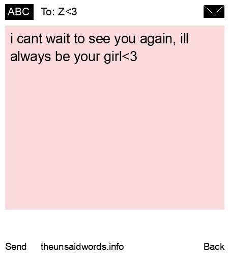 unsent message to Z<3