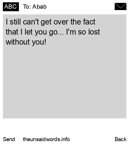 unsent message to Abab