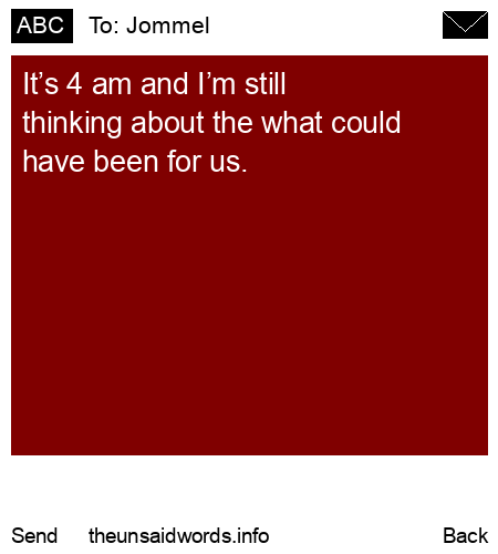 unsent message to Jommel