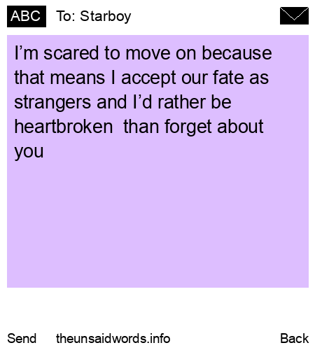 unsent message to Starboy