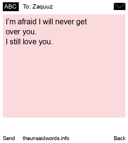 unsent message to Zaquuz