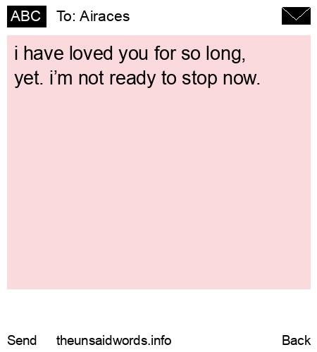 unsent message to Airaces