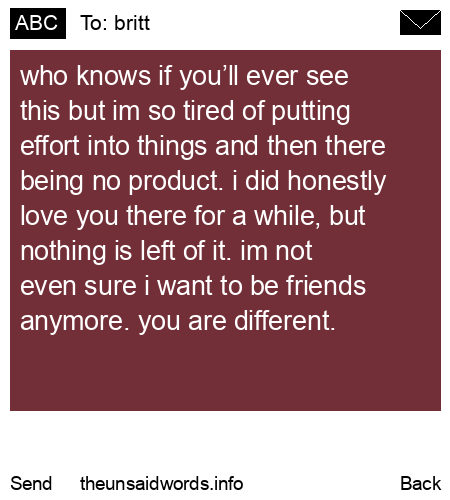unsent message to britt