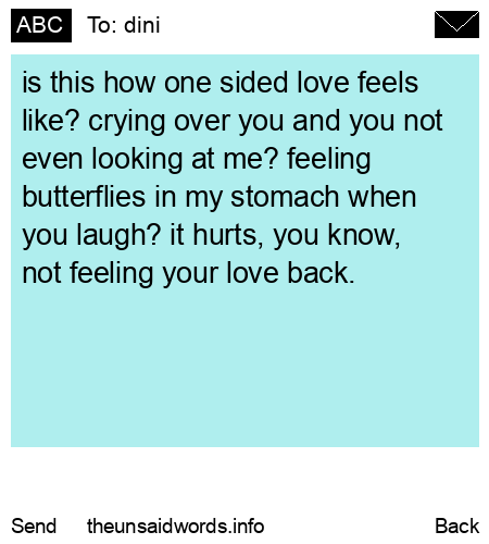 unsent message to dini