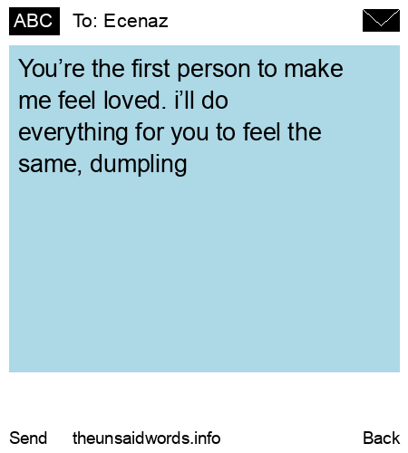 unsent message to Ecenaz