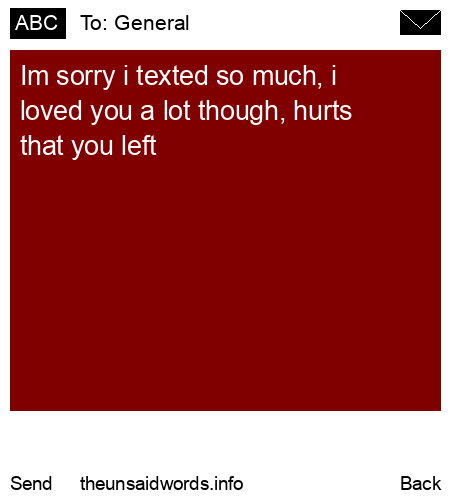 unsent message to General 