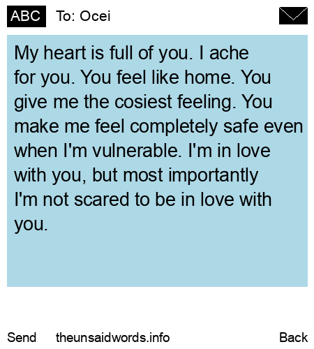 unsent message to Ocei