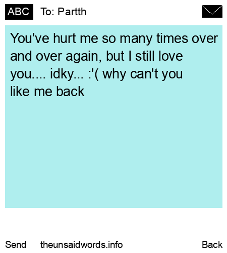 unsent message to Partth