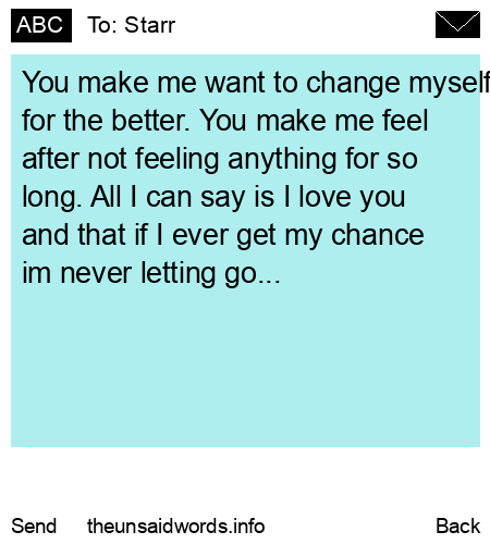 unsent message to Starr