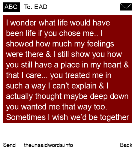 unsent message to EAD