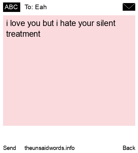 unsent message to Eah