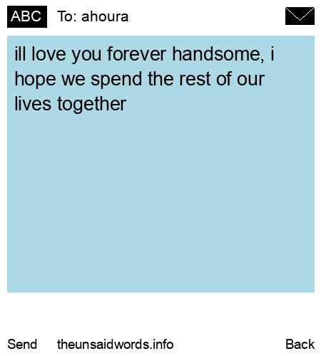 unsent message to ahoura