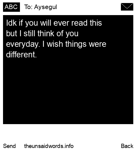 unsent message to Aysegul