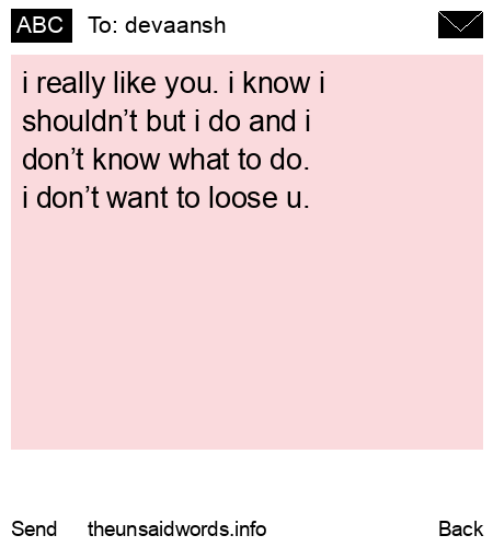 unsent message to devaansh