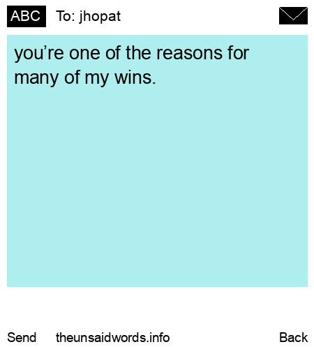 unsent message to jhopat