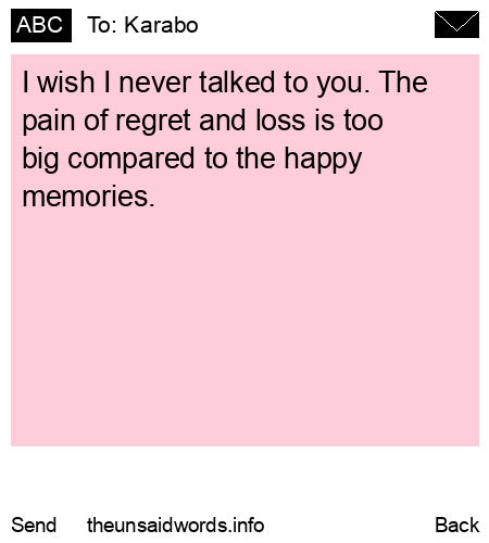 unsent message to Karabo