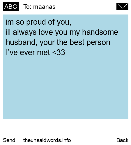 unsent message to maanas
