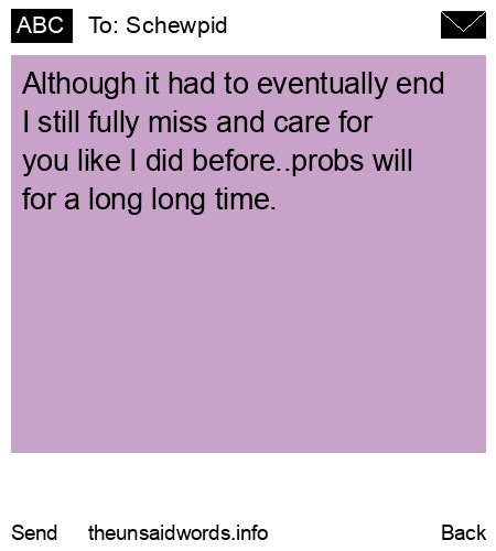 unsent message to Schewpid