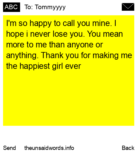 unsent message to Tommyyyy