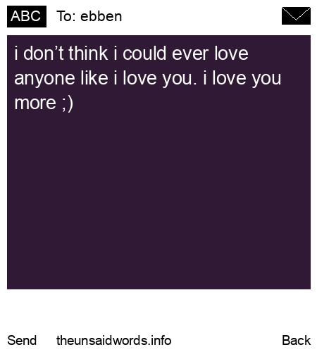 unsent message to ebben