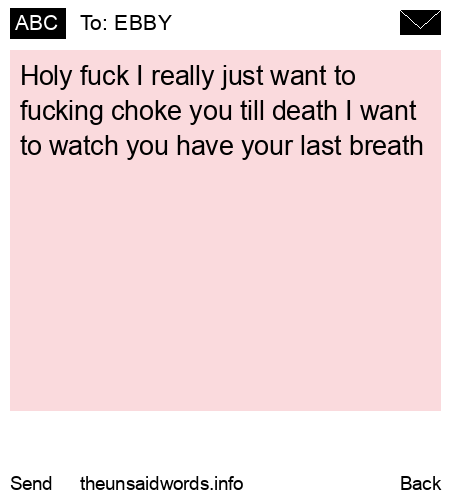 unsent message to EBBY