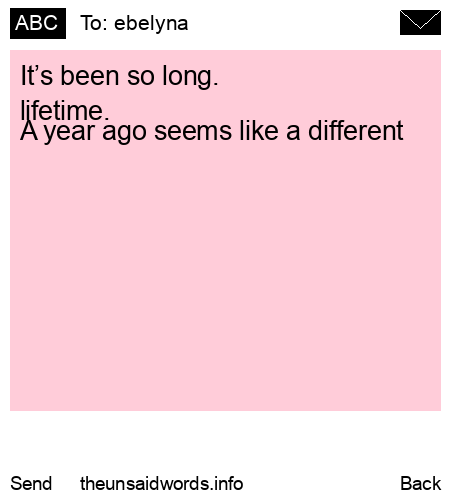 unsent message to ebelyna