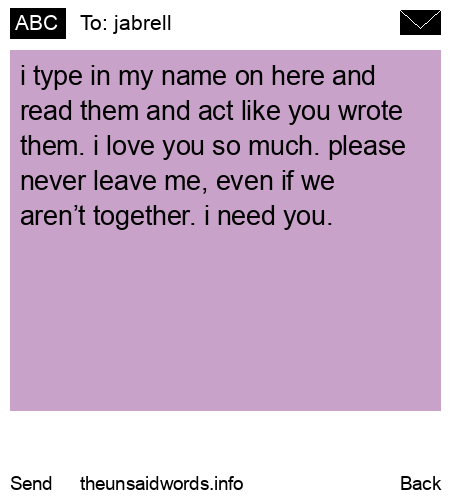 unsent message to jabrell